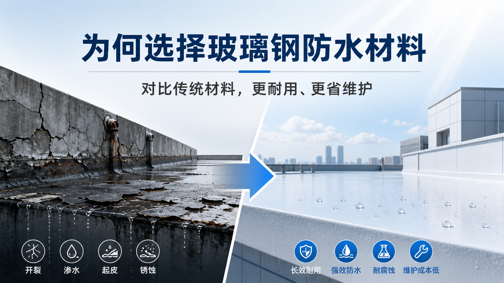 在太原，为何选择玻璃钢防水材料而非传统材料