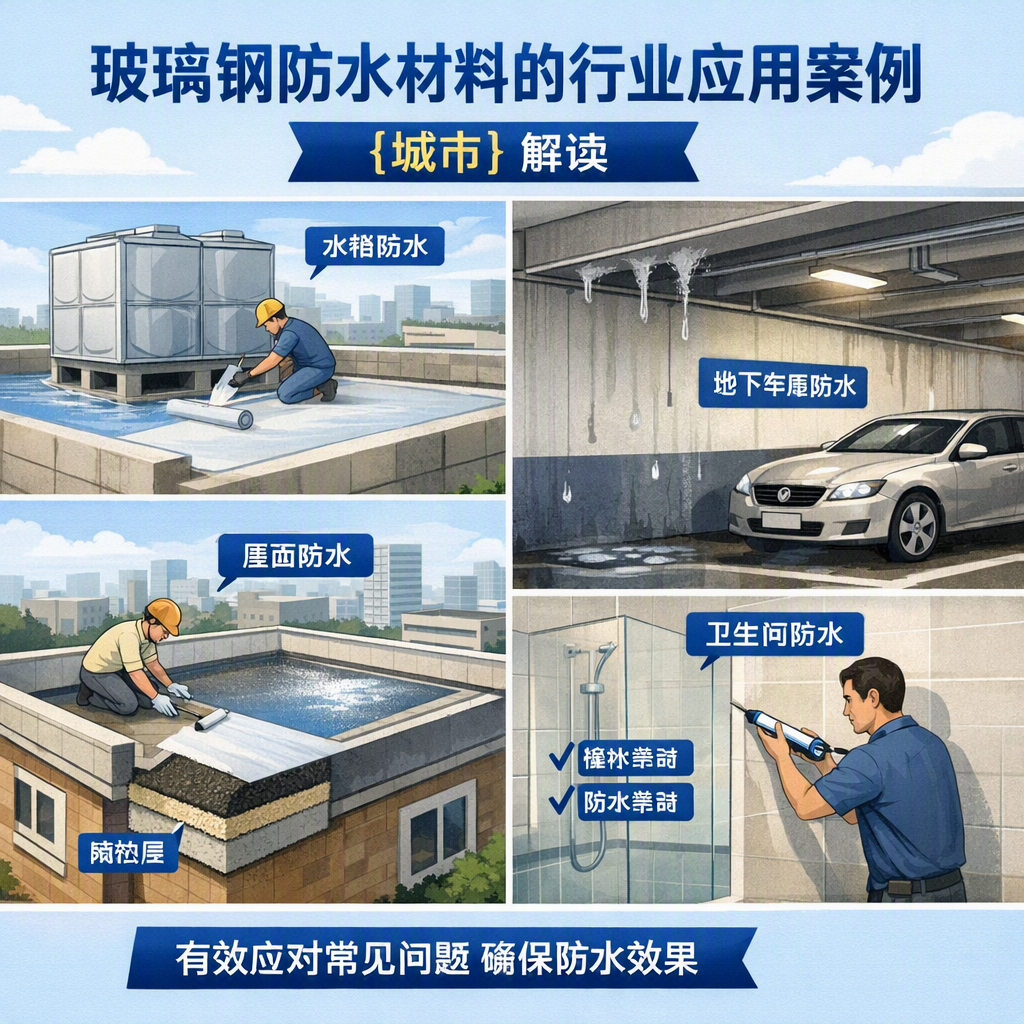 玻璃钢防水材料的行业应用案例,太原解读